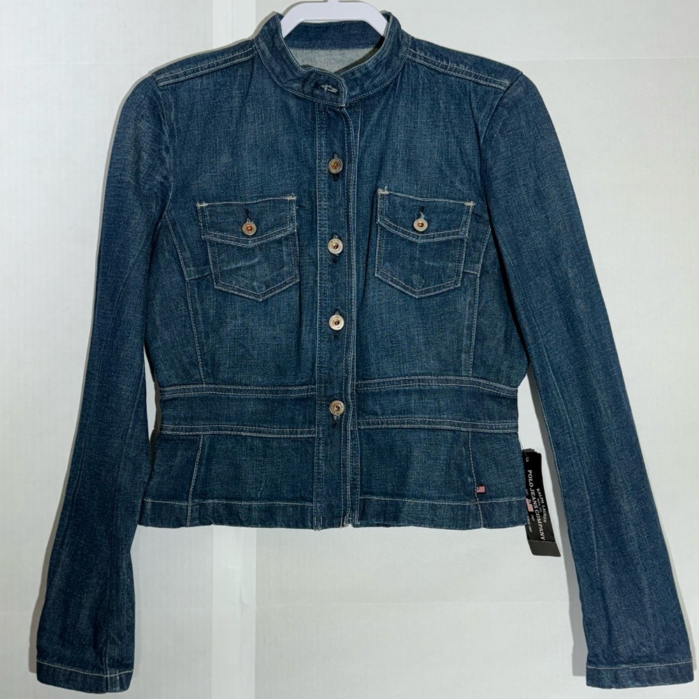 NWT Ralph Lauren Polo Jeans Company Julia Jean Jeaket Women's Size Small